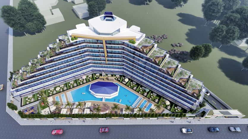 Unique residential complex on the coast of the Mediterranean Sea