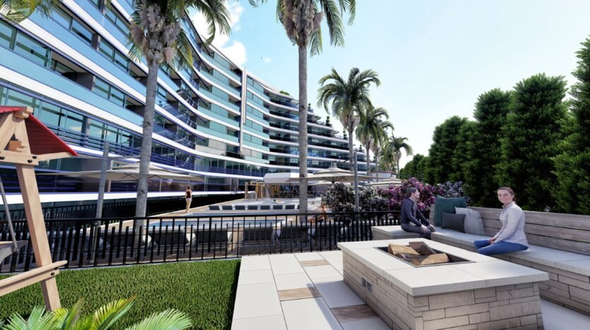 Unique residential complex on the coast of the Mediterranean Sea